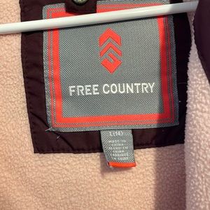 Free country, kid size 14, purple coat